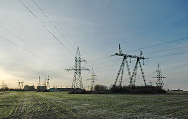 Image showing electric power lines