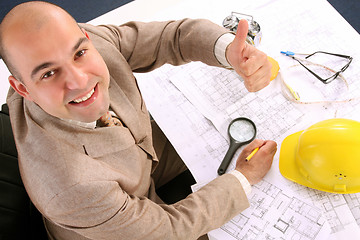 Image showing A businessman happiness 