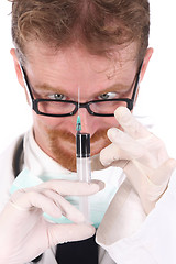 Image showing doctor with injection 