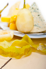 Image showing fresh pears and cheese