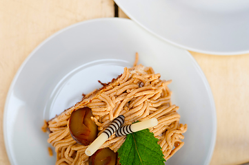 Image showing chestnut cream cake dessert