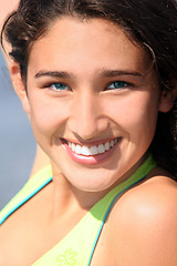 Image showing smiling teenage girl