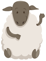 Image showing sheep cartoon farm animal