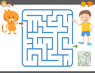 Image showing maze game for children