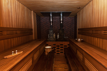 Image showing Russian sauna interier