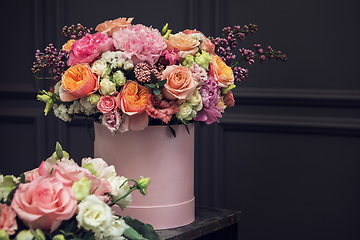 Image showing Bouquet of different beauty flowers