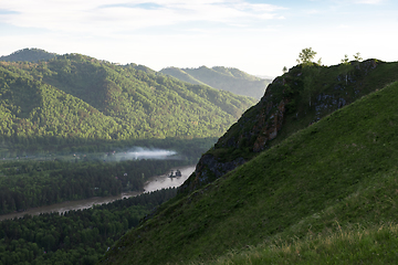 Image showing Beauty dawn in the mountains