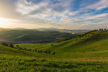 Image showing Beauty dawn in the mountains