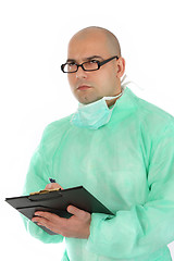 Image showing surgeon thinking 