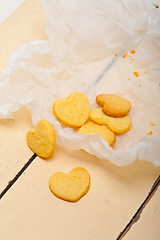 Image showing heart shaped shortbread valentine cookies