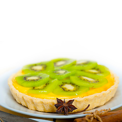 Image showing kiwi  pie tart and spices