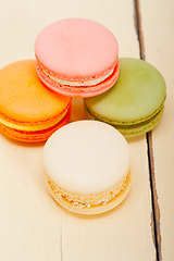 Image showing colorful french macaroons