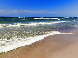 Image showing sandy beach sea