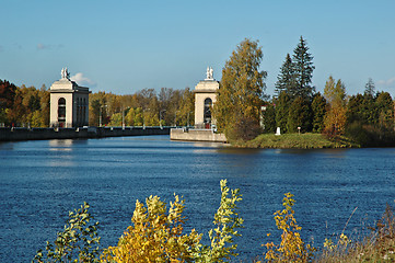Image showing Sluice on the chanel Moscow-Volga