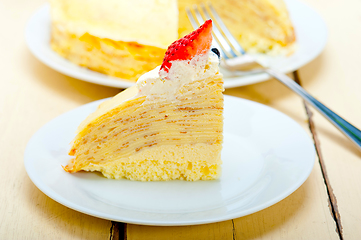 Image showing crepe pancake cake