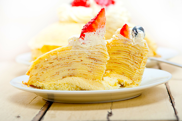 Image showing crepe pancake cake