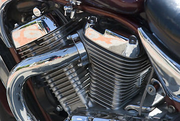 Image showing Motorbike engine