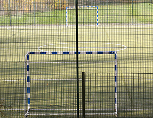 Image showing soccer gates