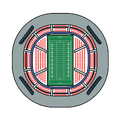 Image showing American Football Stadium Bird\'s-eye View Icon