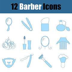 Image showing Barber Icon Set