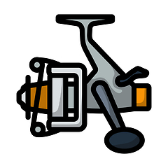 Image showing Icon Of Fishing Reel