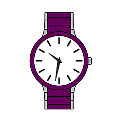 Image showing Business Woman Watch Icon