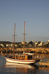 Image showing traditional greek schooner