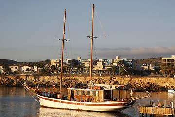 Image showing traditional greek schooner 