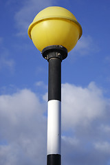 Image showing top of a zebra crossing belisha beacon signal