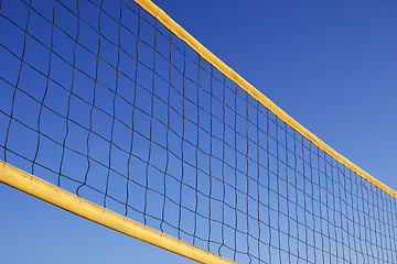 Image showing beach volleyball net