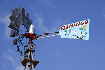 Image showing decorated wind pump