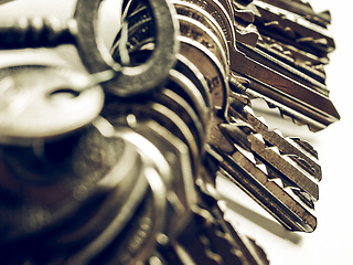 Image showing Vintage looking Key picture
