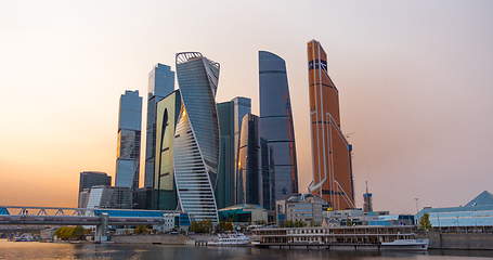 Image showing Moscow city (Moscow International Business Center) , Russia