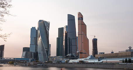 Image showing Moscow city (Moscow International Business Center) , Russia