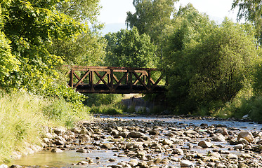 Image showing Stream and bridge