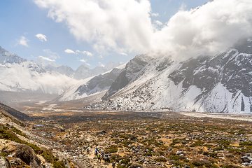 Image showing Taboche summit in Himalayas Nepal