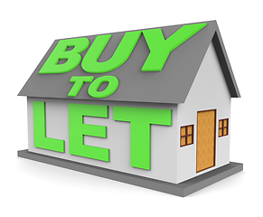 Image showing Buy To Let Means Landlord Buying 3d Rendering