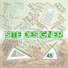 Image showing Site Designer Indicates Creativity Creator And Designing