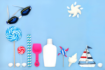 Image showing Fun in the Sun Abstract Summer Beach Accessories