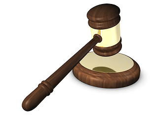 Image showing Wooden Gavel