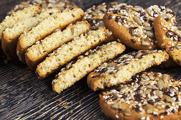 Image showing broken oatmeal-wheat cookies