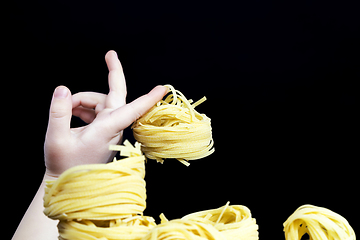 Image showing pasta in raw form