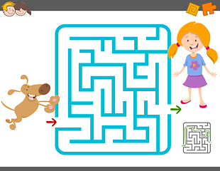 Image showing maze laisure activity game