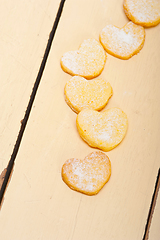 Image showing heart shaped shortbread valentine cookies