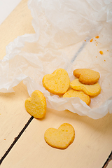 Image showing heart shaped shortbread valentine cookies