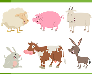 Image showing farm animal characters set