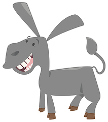 Image showing cute donkey farm animal