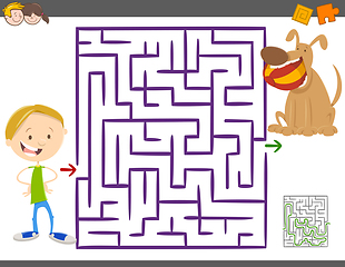 Image showing maze activity game for kids