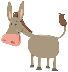 Image showing cartoon donkey farm animal