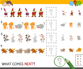 Image showing complete the pattern activity game